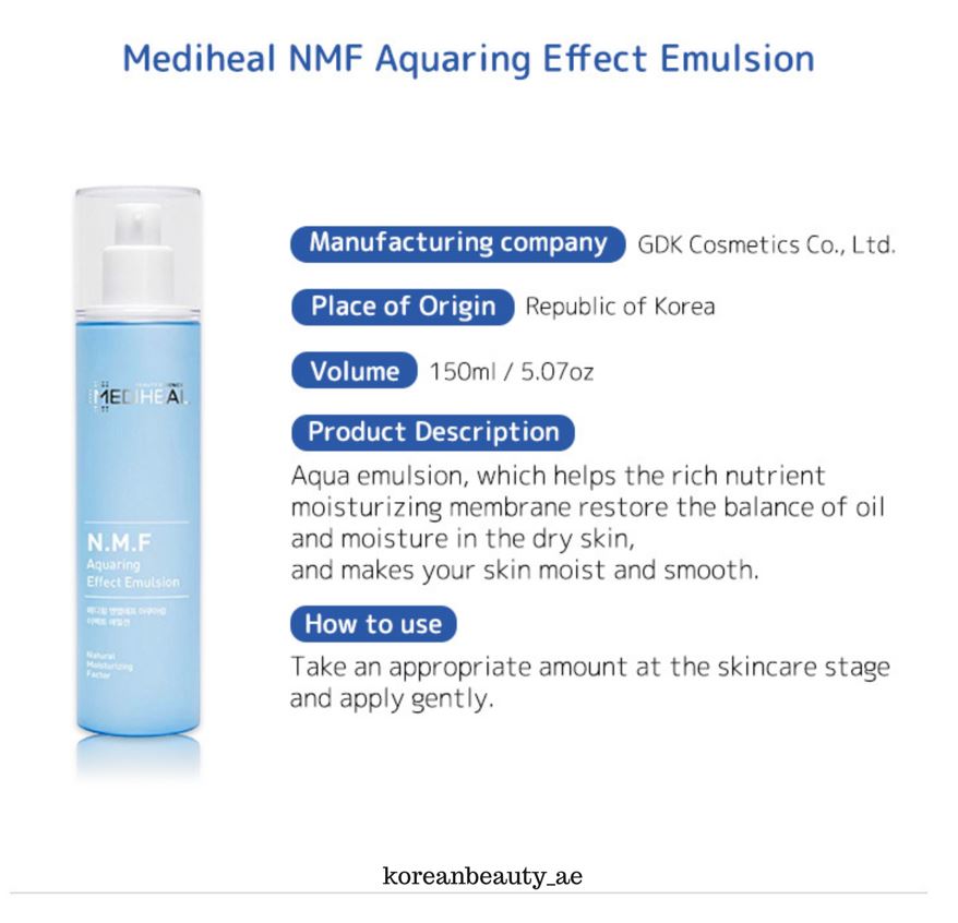 [MEDIHEAL] N.M.F Aquaring Effect Emulsion 165ml