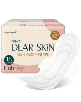 [DEAR SKIN]  Air Embo Sanitary Pads Light (18 Count)